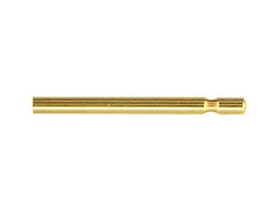 Tige simple pour Poussette 1 x 13 mm, Or jaune 18k. Réf. 07435, la paire - Image Standard - 1