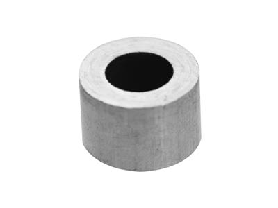 Douille cylindrique pour pierre ronde de 3,7 mm, Or gris 18k Pd 12,5. Réf. 4449-11 - Image Standard - 1