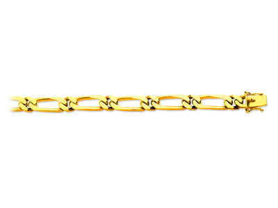 Bracelet maille Alternée 1/1 8 mm, 21 cm, Or jaune 18k - Image Standard - 1