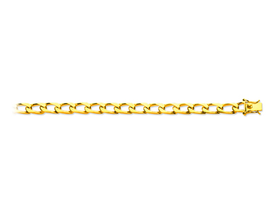 Bracelet maille Cheval serrée 6 mm, 20,50 cm, Or jaune 18k - Image Standard - 1