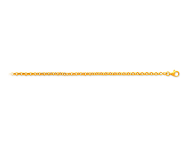 Bracelet maille Jaseron 2,40 mm, 18 cm, Or jaune 18k - Image Standard - 1
