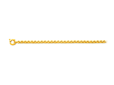 Chaîne maille Jaseron 4,80 mm, 45 cm, Or jaune 18k - Image Standard - 1
