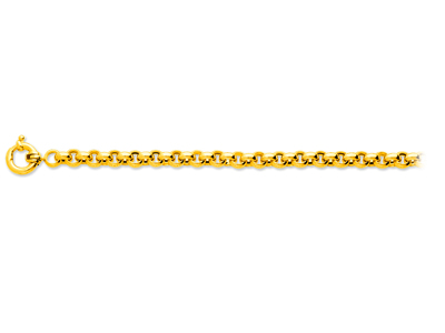 Chaîne maille Jaseron 7,30 mm, 45 cm, Or jaune 18k - Image Standard - 1