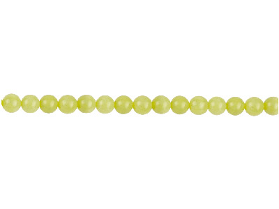 Jaspe jaune, pierre fine ronde 4 mm, brin de 40 cm - Image Standard - 1