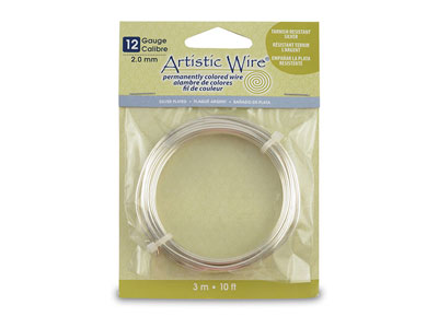 Fil Cuivre argenté 2,00 mm, Artistic Wire de Beadalon, bobine de 3,10 mètres - Image Standard - 1