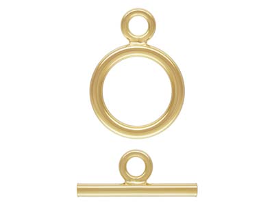 Fermoir fantaisie anneau 15 mm et barrette, Gold filled - Image Standard - 1