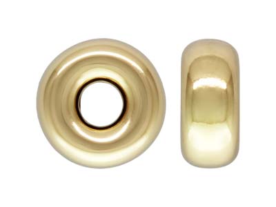 Boule intercalaire plate 3,20 mm, Gold filled, sachet de 5 - Image Standard - 1