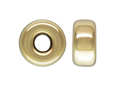 Boule intercalaire plate 4,00 mm, Gold filled, sachet de 5 - Image Standard - 1