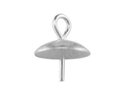 Bélière pour perles avec calotte 5 mm, Argent 925, sachet de 10 - Image Standard - 1