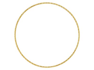 Bracelet jonc scintillant 1,30 mm, 63 mm, Gold filled - Image Standard - 1